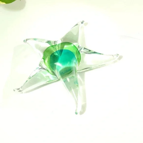 Blown Glass Starfish Paperweight - Picture 4 of 8